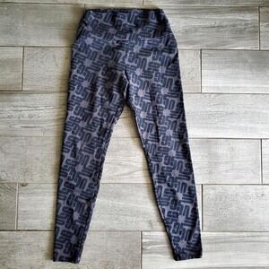 UGG‎ Black and Gray Women's AOP Logo Print Leggings Size Small